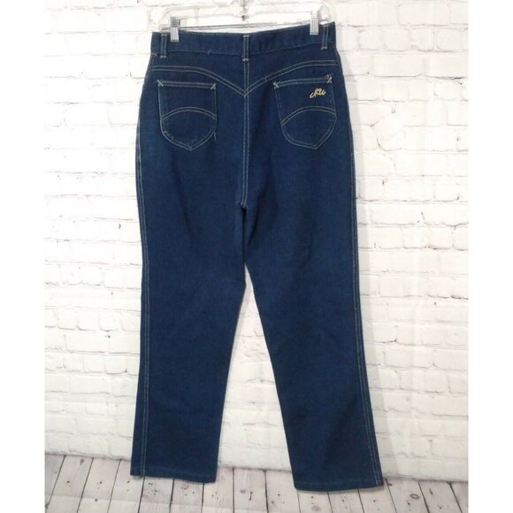 chic Denim - Vintage 80's CHIC Dark Blue High Rise Mom Jeans Sz 18 Regular (30x29)